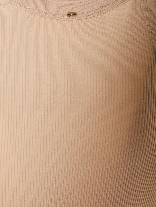 Sportmax   Nastie cotton blend ribbed top 