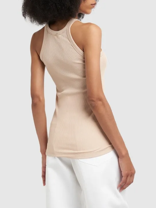 Sportmax   Nastie cotton blend ribbed top 